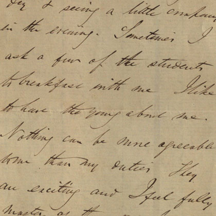 George Boole writes a letter to his students 6 November 1849