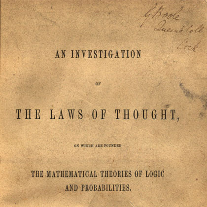 An Investigation of the Laws of Thought, First Edition 